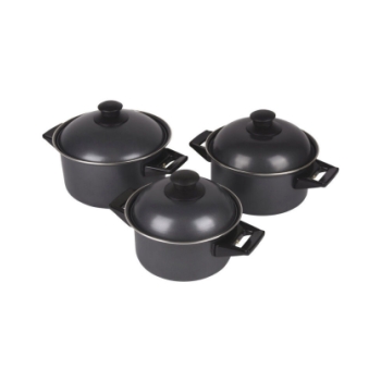 Bo-Camp Pannenset Rondo Carbonstaal 3 DL