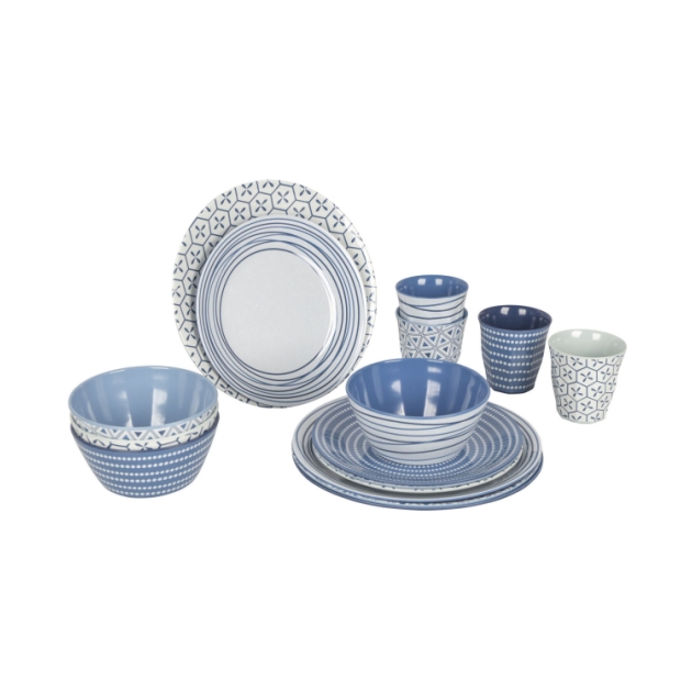 bo-camp Servies Mix&Match 16 dlg melamin 6181382
