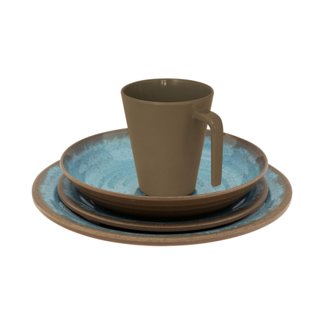eurotrail Ocean Servies 16 delig brown/blu ETKW2046
