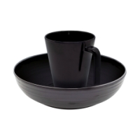 eurotrail Isla servies anti slip 16 dlg black/ecru ETKW2051