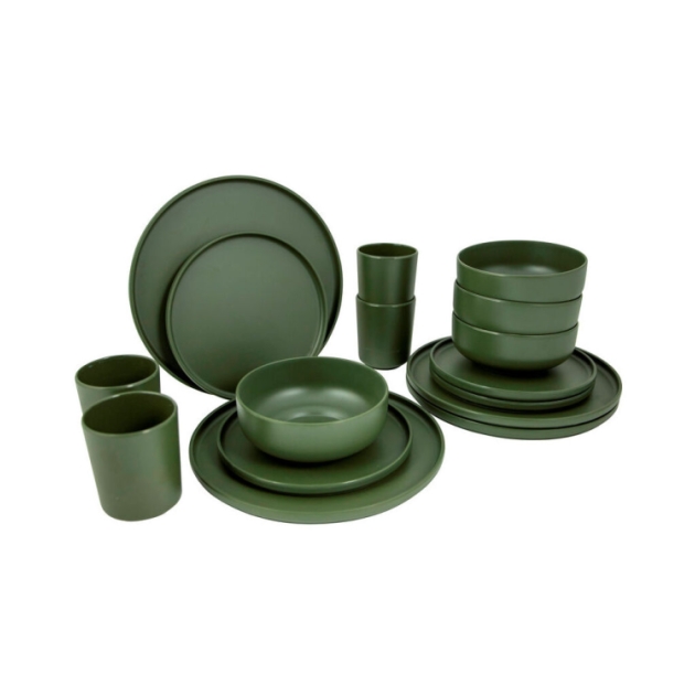 bo-camp Servies Patom m. groen 16dlg 6181452