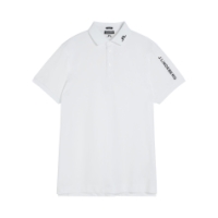 J. Lindeberg Tour Tech Reg Fit Golf Polo White GMJT06337