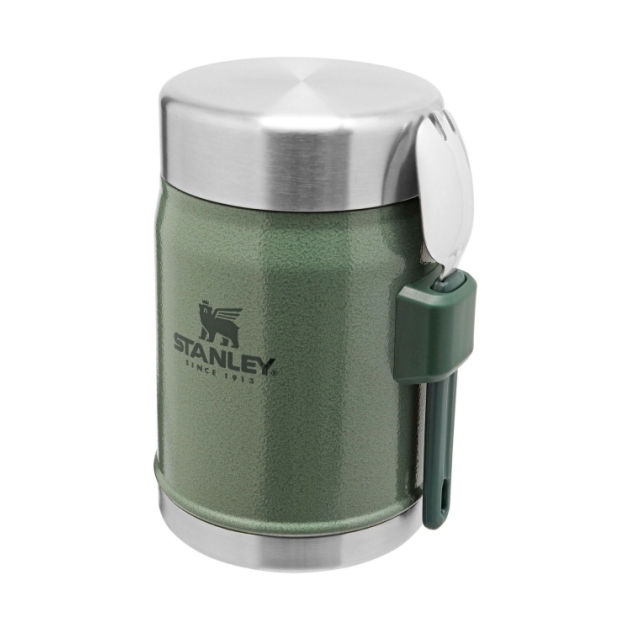 stanley The Legendary Food Jar + Spork .4L / 14oz Hammertone Green 100000105065