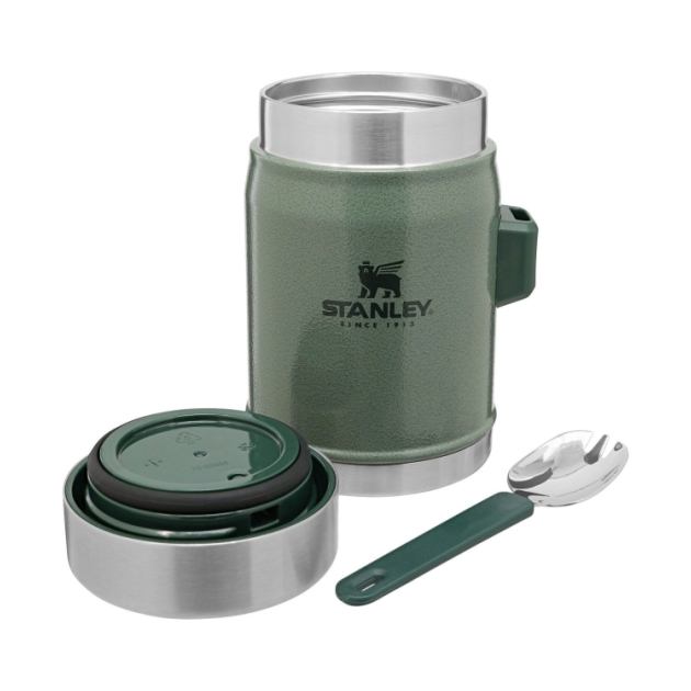 stanley The Legendary Food Jar + Spork .4L / 14oz Hammertone Green 100000105065