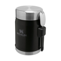 stanley The Legendary Food Jar + Spork .4L / 14oz Matte Black Pebble 10-09382-005