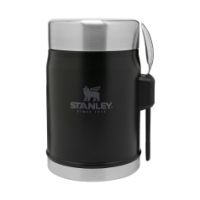 stanley The Legendary Food Jar + Spork .4L / 14oz Matte Black Pebble 10-09382-005