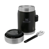 stanley The Legendary Food Jar + Spork .4L / 14oz Matte Black Pebble 10-09382-005