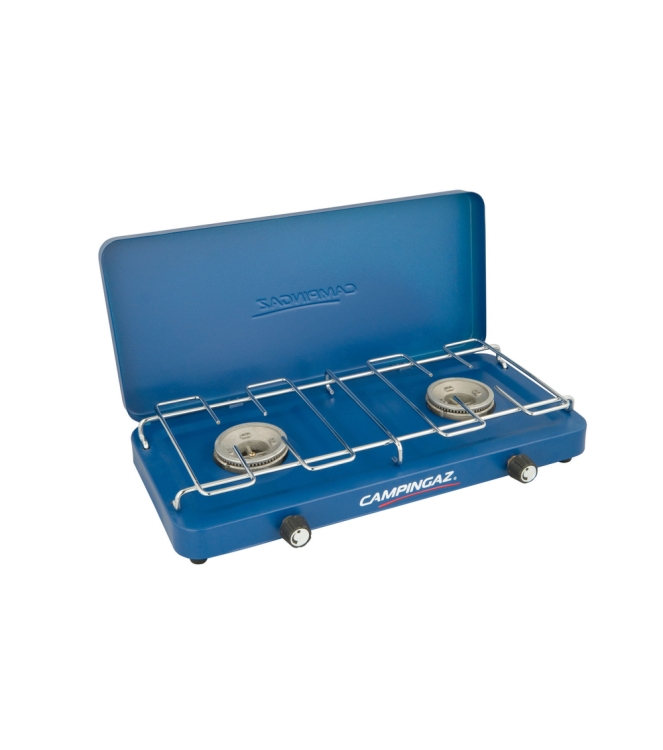 Campingaz Campingaz Base Camp Lid 2 pits kooktoestel 2000036708 Campingaz kooktoestellen 2000036708 ecru bij Leerentveldvrijetijd.nl