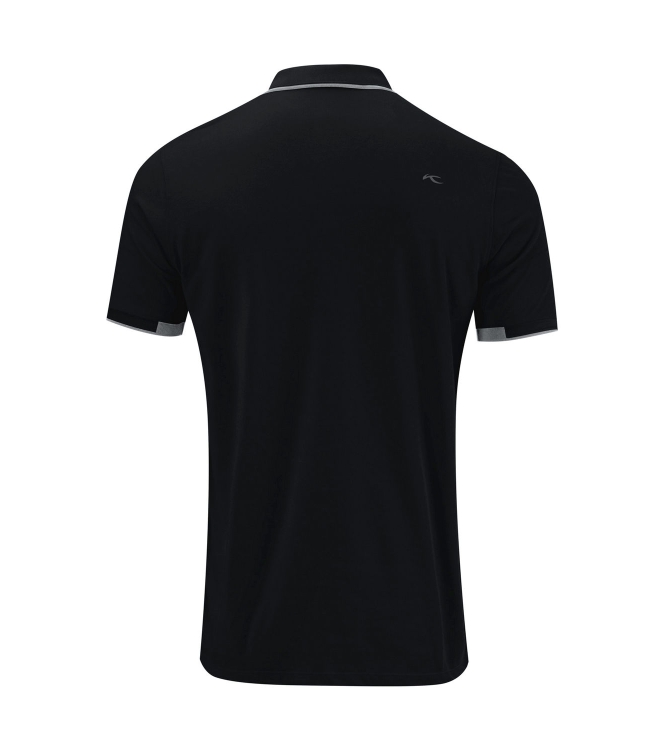 Kjus Kjus Men Stan Polo S/S (front logo) black MG60-D15. 15000 black Kjus fleeces en truien MG60-D15. 15000 licht grijs bij Leerentveldvrijetijd.nl