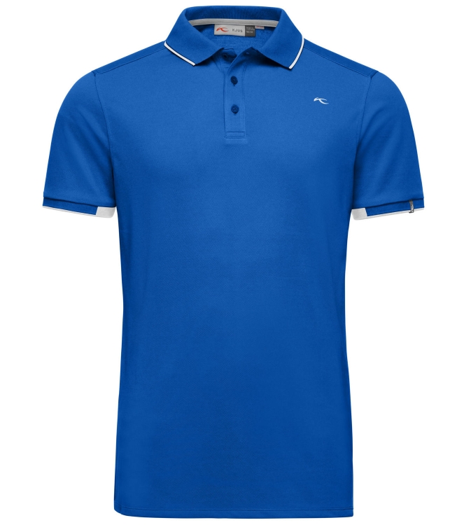 Kjus Kjus Men Stan Polo S/S (front logo) alaska MG60-D15. 21600 alaska Kjus fleeces en truien MG60-D15. 21600 antraciet bij Leerentveldvrijetijd.nl