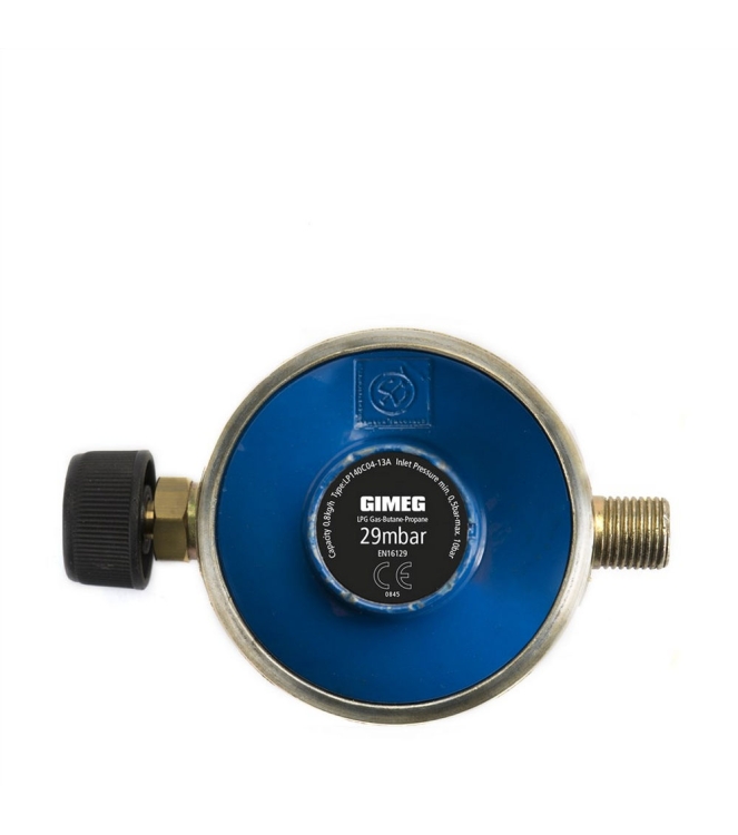 Campingaz Campingaz Drukregelaar 30mbar 1/4 links  5602211  Campingaz gas/benzine 5602211 ecru bij Leerentveldvrijetijd.nl