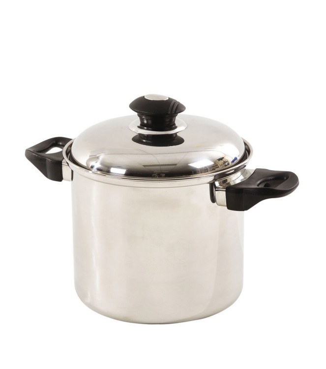 Bo-Camp Bo-Camp Pan Flair 3 Hoog plus RVS  2100903  Bo-Camp koken 2100903 ecru bij Leerentveldvrijetijd.nl