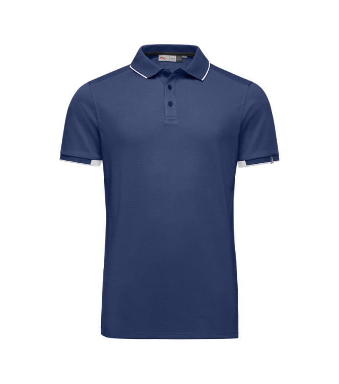 Kjus Kjus Men Stan Polo S/S (front logo) atlanta blue MG60-D15.21800 atlanta blue Kjus fleeces en truien MG60-D15.21800 antraciet bij Leerentveldvrijetijd.nl