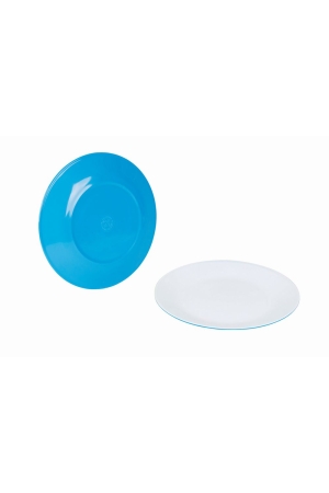 Bo-Camp Bo-Camp Dinerbord melamine 2tone blauw Bo-Camp Bo-Camp Dinerbord melamine 2tone blauw