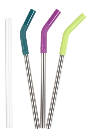 Klean Kanteen Klean Kanteen Rietjes RVS 3 Pack - 10mm multi color/brushed stainless Klean Kanteen Klean Kanteen Rietjes RVS 3 Pack - 10mm multi color/brushed stainless
