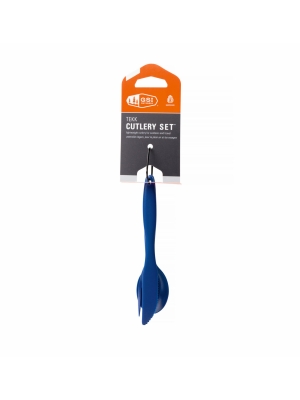 GSI Outdoors GSI Outdoors Tekk Cutlery Set Blue GSI Outdoors GSI Outdoors Tekk Cutlery Set Blue