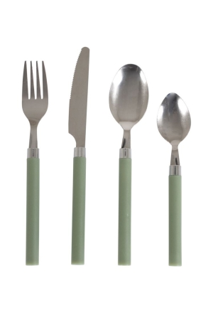 Bo-Camp Bo-Camp Bestekset in box 4-dlg 1-p.groen  Bo-Camp Bo-Camp Bestekset in box 4-dlg 1-p.groen