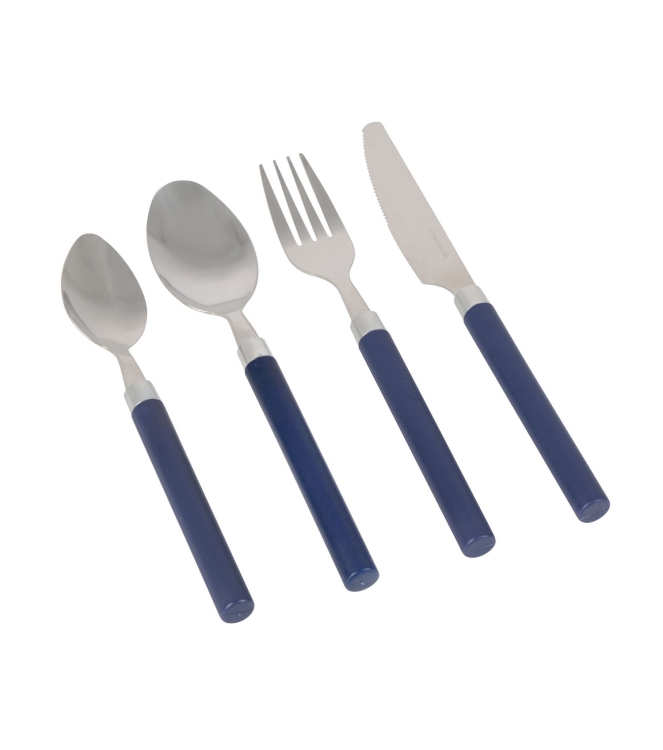 Bo-Camp Bo-Camp Bestekset in box 4-dlg 1-p. navy  6102117  Bo-Camp koken 6102117 ecru bij Leerentveldvrijetijd.nl