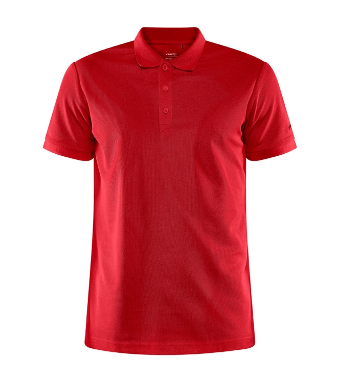 Craft Craft Core Unify Polo Shirt  M bright red 1909138-430000 Bright Red Craft fleeces en truien 1909138-430000 geel bij Leerentveldvrijetijd.nl