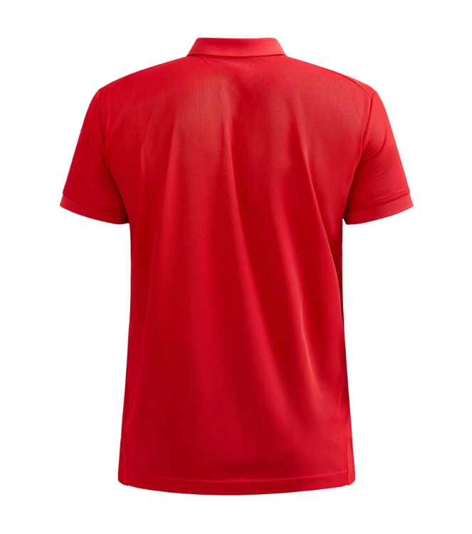 Craft Craft Core Unify Polo Shirt  M bright red 1909138-430000 Bright Red Craft fleeces en truien 1909138-430000 geel bij Leerentveldvrijetijd.nl