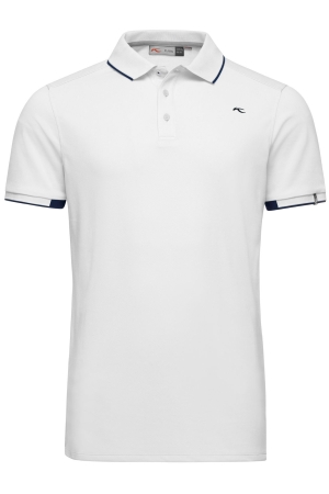 Kjus Kjus Men Stan Polo S/S (front logo) White Kjus Kjus Men Stan Polo S/S (front logo) White