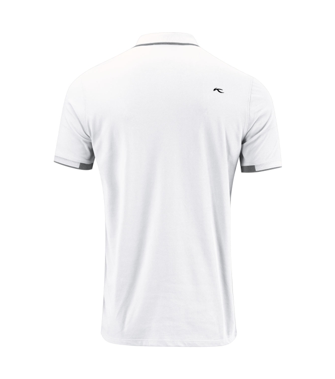 Kjus Kjus Men Stan Polo S/S (front logo) white MG60-D15.10000 White Kjus fleeces en truien MG60-D15.10000 roze bij Leerentveldvrijetijd.nl