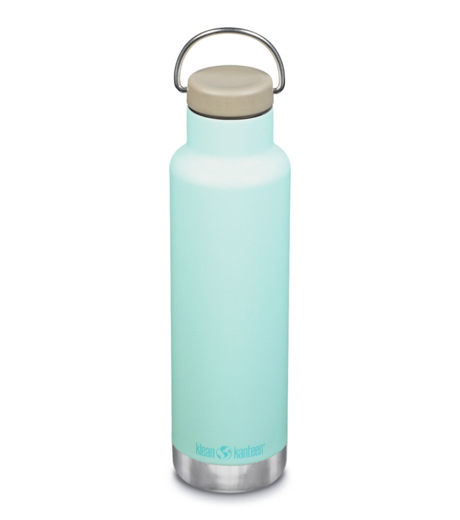 Klean Kanteen Klean Kanteen Isolatiefles Classic met ringdop, 592ml/20oz blue tint 1008460 blue tint Klean Kanteen koken 1008460 antraciet bij Leerentveldvrijetijd.nl