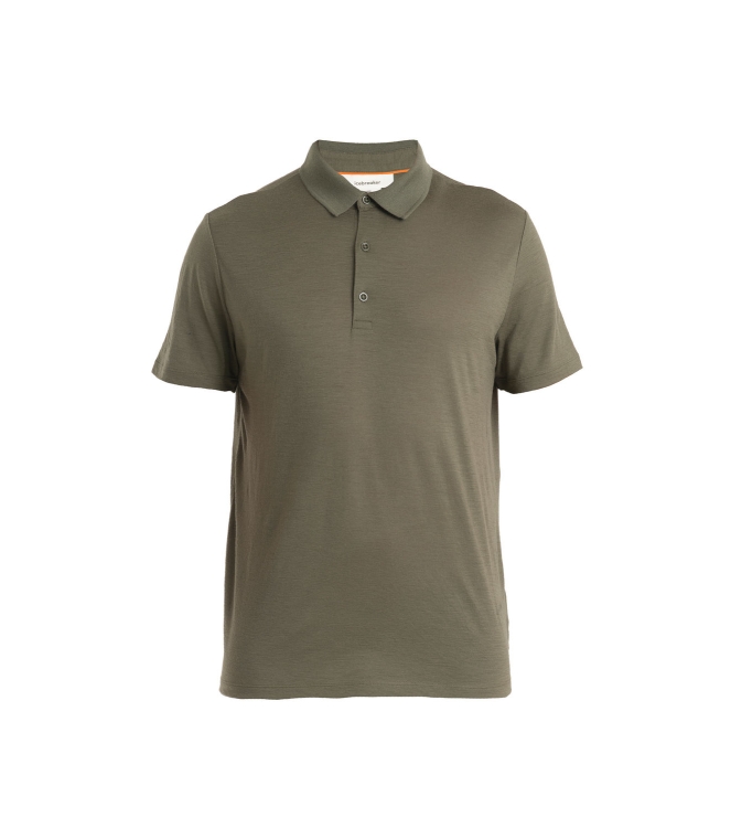 Icebreaker Icebreaker M Mer 150 Tech Lite III SS Polo 0691_loden IB0A56WK 0691_Loden Icebreaker fleeces en truien IB0A56WK blauw bij Leerentveldvrijetijd.nl