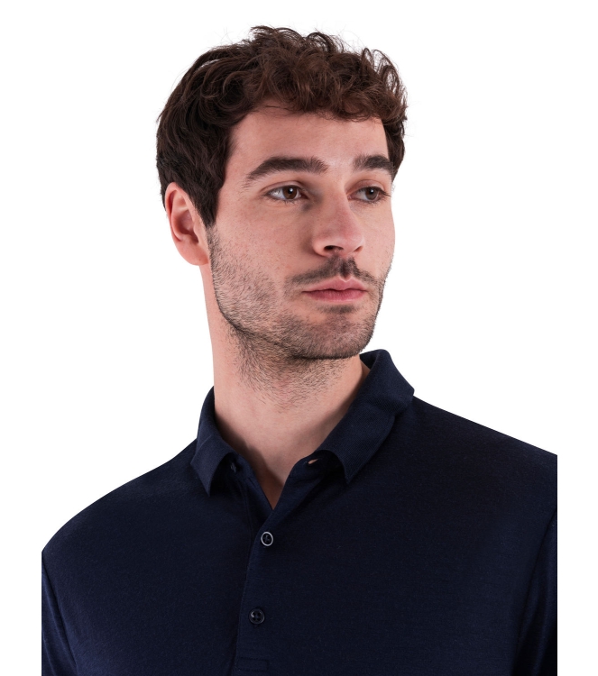 Icebreaker Icebreaker M Mer 150 Tech Lite III SS Polo 4011_midnight navy IB0A56WK 4011_Midnight Navy Icebreaker fleeces en truien IB0A56WK antraciet bij Leerentveldvrijetijd.nl