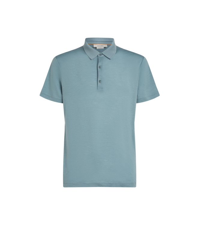 Icebreaker Icebreaker M Mer 150 Tech Lite III SS Polo 0a51_blue ash IB0A56WK 0A51_Blue Ash Icebreaker fleeces en truien IB0A56WK zand bij Leerentveldvrijetijd.nl