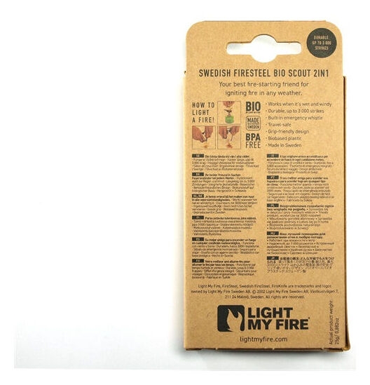 light-my-fire Firesteel Bio Scout rocky red LMF BFSS-RR