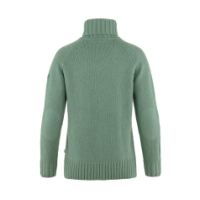 fjällräven Ovik Cable Knit Roller Neck W Patina Green F84793 614