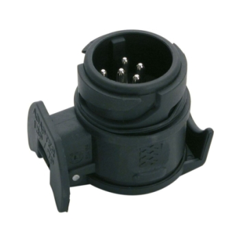 Carpoint Adapter 7-13 polig kort zwart
