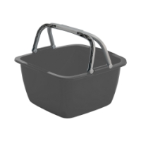 bo-camp Wasbak Camping vierkant 18,5ltr gri 6300152
