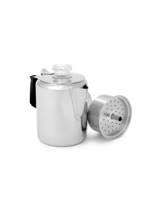 GSI Outdoors GSI Outdoors Glacier Stainless Percolator 3 C GSI Outdoors GSI Outdoors Glacier Stainless Percolator 3 C