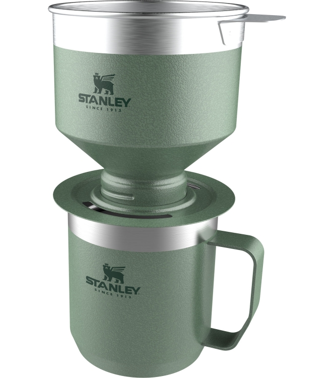 Stanley Stanley The Perfect-Brew Pour Over .59L / 20oz hammertone green 100000108340 Hammertone Green Stanley koken 100000108340 blauw bij Leerentveldvrijetijd.nl