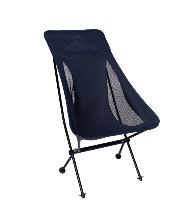 Nomad Nomad Sarek Premium Comfort Campingstoel dark navy XFCHCFR7JX00737 Dark navy Nomad meubilair XFCHCFR7JX00737 antraciet bij Leerentveldvrijetijd.nl