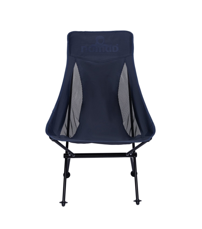 Nomad Nomad Sarek Premium Comfort Campingstoel dark navy XFCHCFR7JX00737 Dark navy Nomad meubilair XFCHCFR7JX00737 antraciet bij Leerentveldvrijetijd.nl