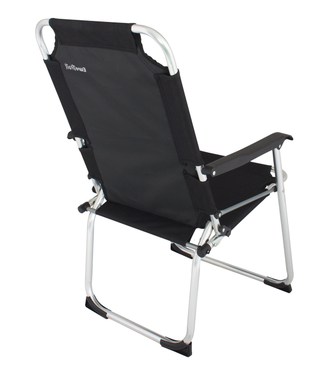Eurotrail Eurotrail Campingstoel Moita black ETCF0842 black Eurotrail meubilair ETCF0842 licht grijs bij Leerentveldvrijetijd.nl