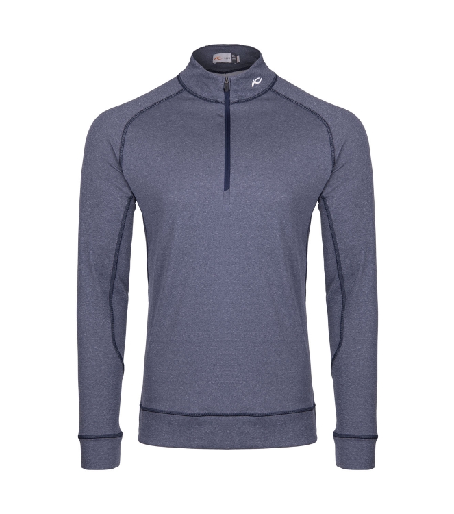 Kjus Kjus Men Keano Half-Zip atlanta blue mel MG25-D04.22300 Atlanta Blue Mel Kjus fleeces en truien MG25-D04.22300 antraciet bij Leerentveldvrijetijd.nl