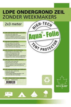 Bo-Camp Bo-Camp Aqua folie 0.1mm 4x4 meter  Bo-Camp Bo-Camp Aqua folie 0.1mm 4x4 meter