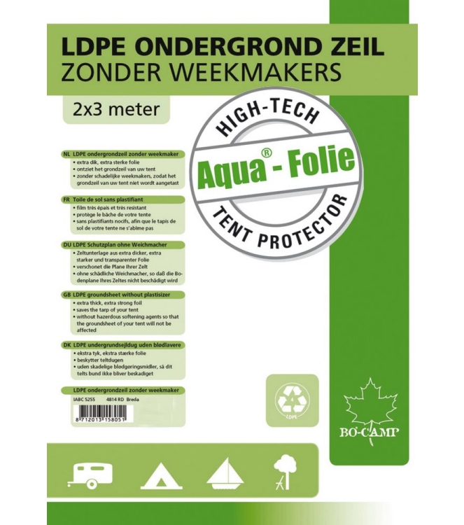 Bo-Camp Bo-Camp Aqua folie 0.1mm 4x4 meter 4215817 Bo-Camp tenten 4215817 ecru bij Leerentveldvrijetijd.nl