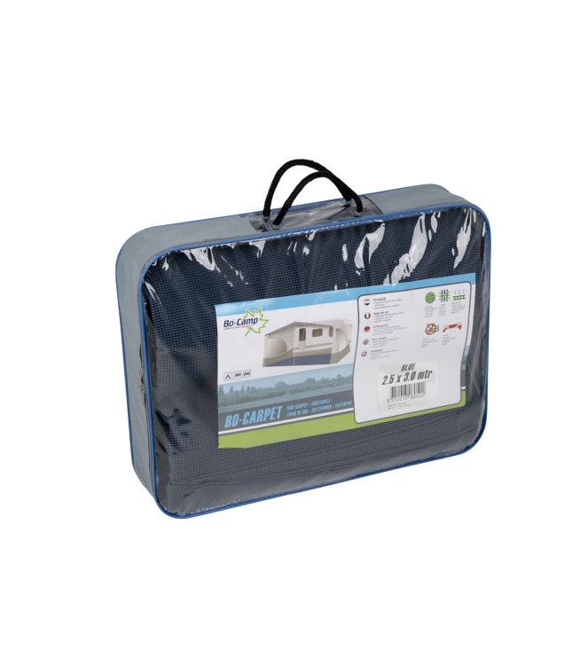 Bo-Camp Bo-Camp Tenttapijt 2,5 x 4,0 meter Blauw  4218051  Bo-Camp tenten 4218051 antraciet bij Leerentveldvrijetijd.nl