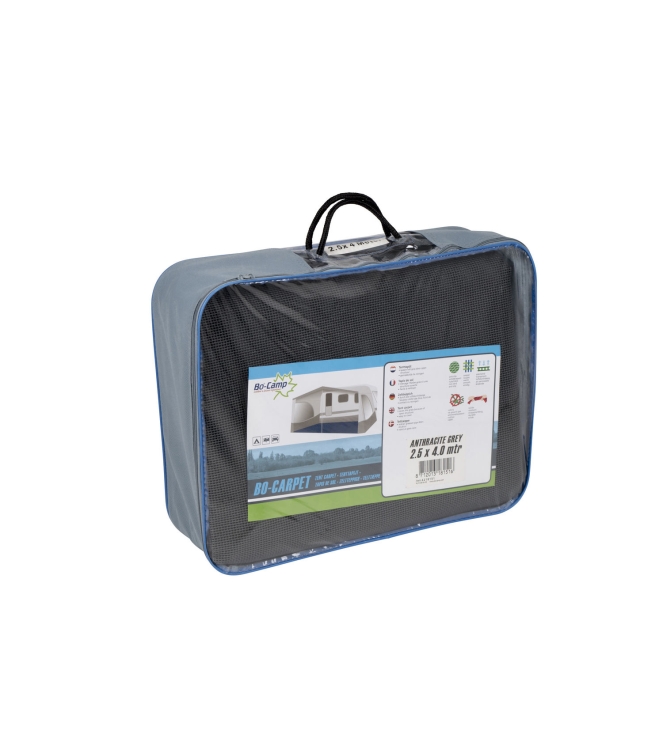 Bo-Camp Bo-Camp Tenttapijt 3,0 x 6,0m Anctraciet  4218156  Bo-Camp tenten 4218156 black bij Leerentveldvrijetijd.nl