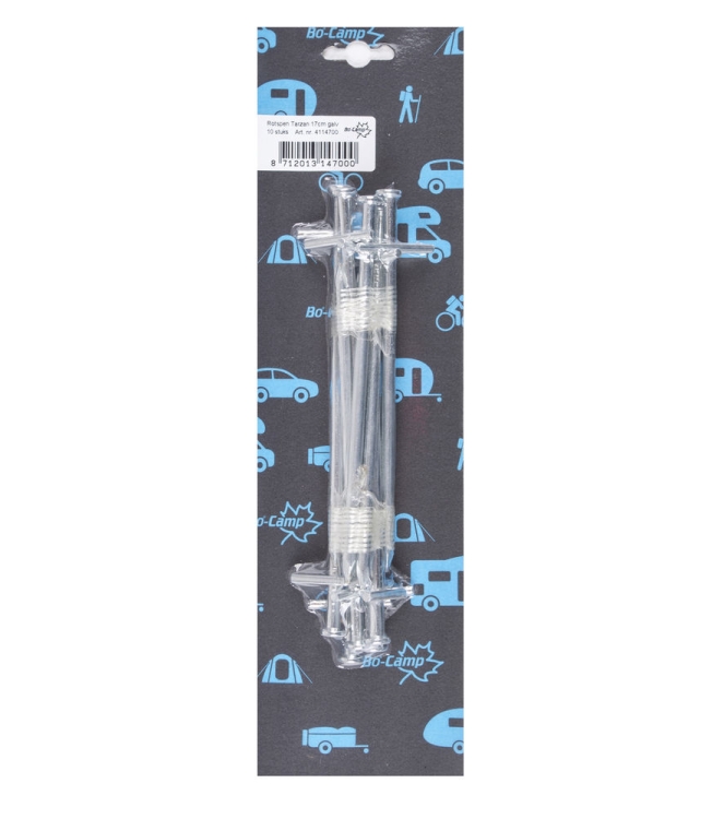 Bo-Camp Bo-Camp Rotspen Tarzan 10 stuks 17 cm 4114700 Bo-Camp tenten 4114700 ecru bij Leerentveldvrijetijd.nl