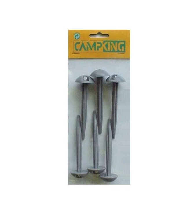 campking campking zak 6 grondzeilpen kunststof 10c 6405500 campking tenten 6405500 ecru bij Leerentveldvrijetijd.nl