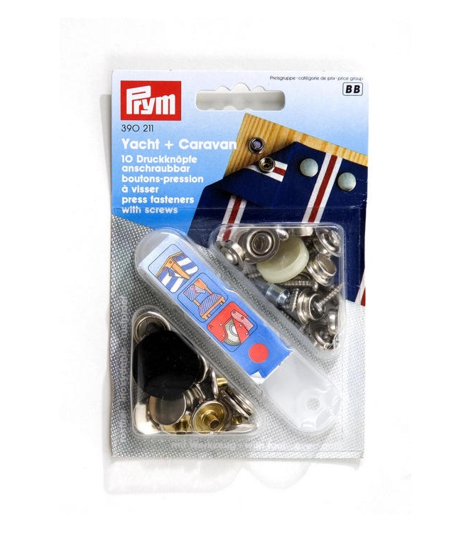 Prym Prym Voortent Drukknopen 4111050 Prym tenten 4111050 ecru bij Leerentveldvrijetijd.nl