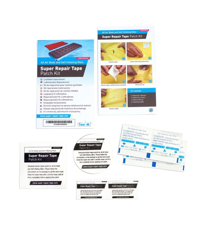 Bo-Camp Bo-Camp Super Repair Tape patch kit  5714030  Bo-Camp tenten 5714030 ecru bij Leerentveldvrijetijd.nl