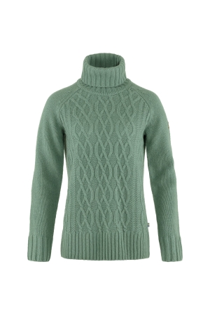 Fjällräven Fjällräven Ovik Cable Knit Roller Neck W Patina Green