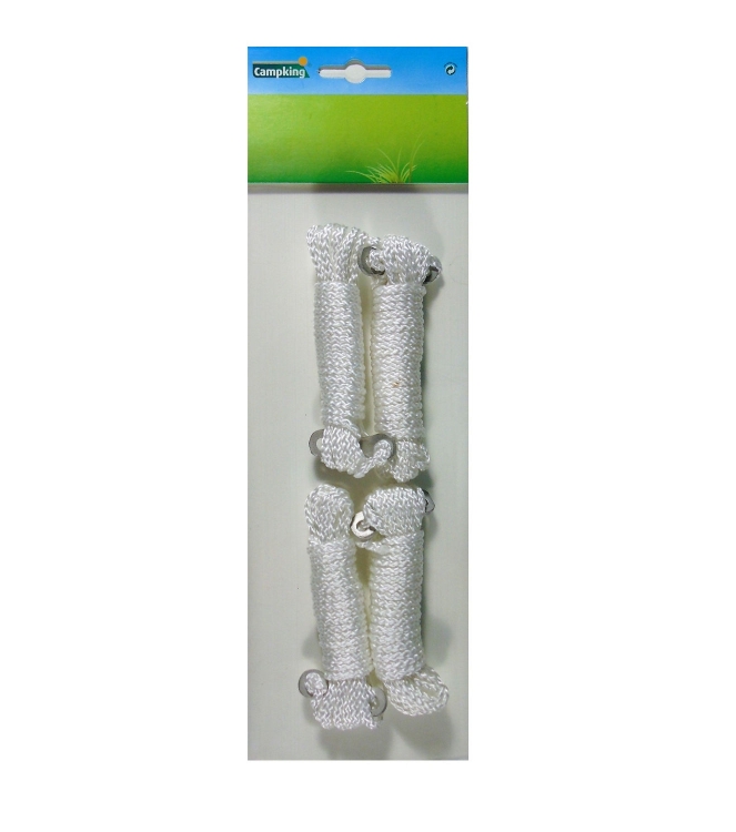 campking campking zak 4 scheerlijn nylon 3 mm 4 mt  6461430  campking tenten 6461430 ecru bij Leerentveldvrijetijd.nl